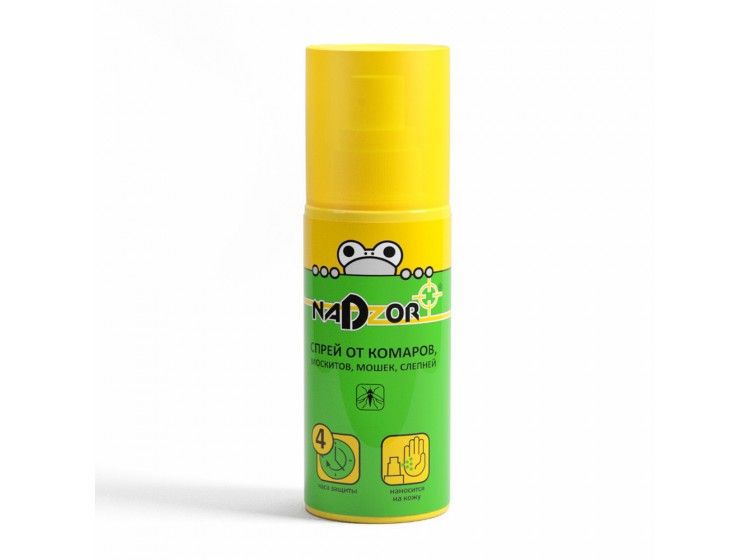 Спрей от комаров и мошек, 100мл Nadzor/36